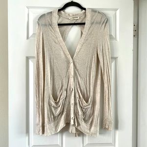 Anthropologie Pilcro Linen Cardigan-Small